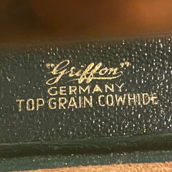 Griffon Nail Care Set Germany Made Tortoise Green Yellow Case Vintage READ - Picture 3 of 12